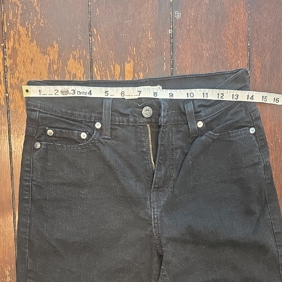 Elegant Black Straight Leg Women's Jeans - Picture 3 of 7